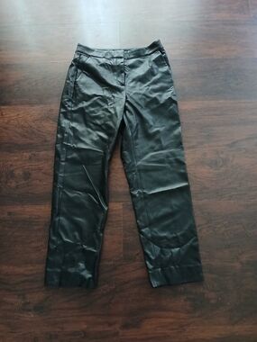 J Crew Faux Leather Kate Style Pants With Pockets And Zipper